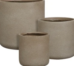 Mica Decorations bloempot Siesta taupe D 30 H 30 cm