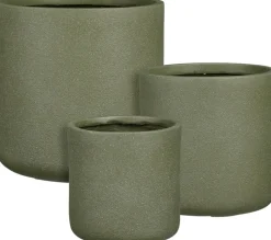 Mica Decorations bloempot Siesta groen D 30 H 30 cm