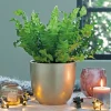 Mica Decorations bloempot Tusca goud D 19,5 H 18,5 cm