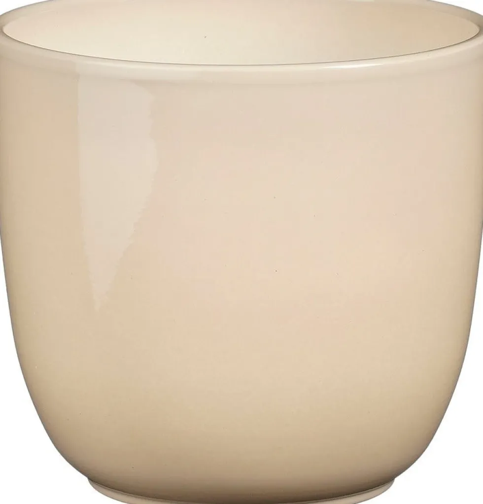 Mica Decorations bloempot Tusca beige D 13,5 H 13 cm