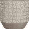 Mica Decorations bloempot Valley grijs D 31 H 30 cm