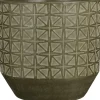Mica Decorations bloempot Valley donkergroen D 31 H 30 cm