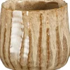 Mica Decorations bloempot Vida bruin D 8 H 7 cm