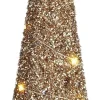 Mica Decorations decoratieboom kegel goud met verlichting D 14 H 50 cm