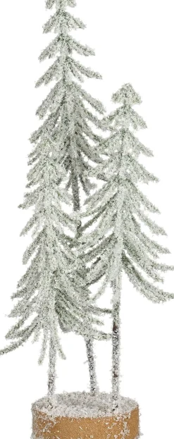 Mica Decorations decoratieboom besneeuwd groen D 9 H 26 cm