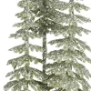 Mica Decorations decoratieboom besneeuwd beige D 9 H 26 cm