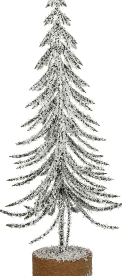 Mica Decorations decoratieboom besneeuwd groen D 7 H 20 cm