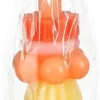 Mica Decorations dinerkaars oranje / geel 8 uur D 7 H 26 cm