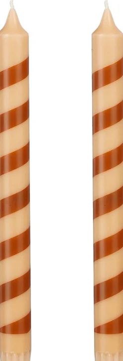 Mica Decorations dinerkaars donkerbruin 8 uur 2 stuks