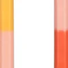 Mica Decorations dinerkaars Dip-dye geel / oranje 8 uur D 2,2 H 33 cm 2 stuks