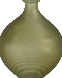 Mica Decorations fles Alaski groen 17 x 17 x 19,5 cm