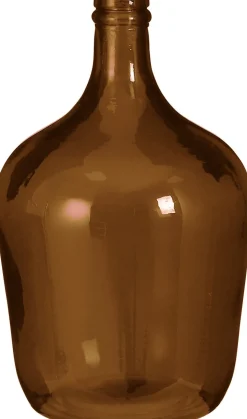 Mica Decorations fles Diego bruin D 18 H 30 cm