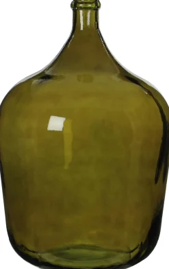 Mica Decorations fles Diego groen D 40 H 56 cm
