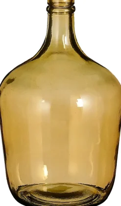 Mica Decorations fles Diego geel D 18 H 30 cm