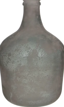 Mica Decorations fles Diego grijs D 27 H 42 cm
