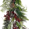 Mica Decorations guirlande Cara met decoratie bordeaux 180 cm