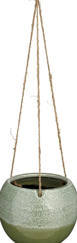 Mica Decorations hangpot Monta donkergroen D 17 H 14,5 cm