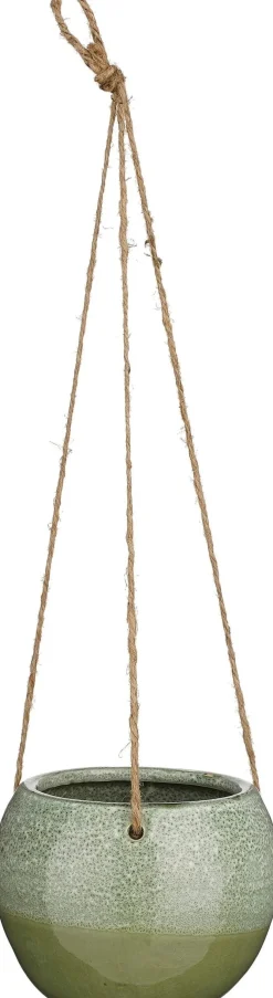 Mica Decorations hangpot Monta donkergroen D 15 H 12 cm
