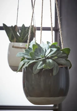 Mica Decorations hangpot Resa D 13,5 H 11,5 groen