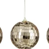 Mica Decorations kerstbal Spiegel goud D 8 cm