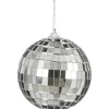 Mica Decorations kerstbal Spiegel zilver D 8 cm