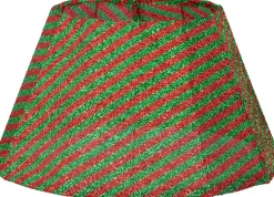 Mica Decorations kerstboommand groen / rood D 30 H 50 cm