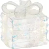 Mica Decorations kerstfiguur cadeau iriserend 12 x 10 x 10 cm