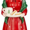 Mica Decorations kerstfiguur mrs santa rood 12 x 11,5 x 31 cm