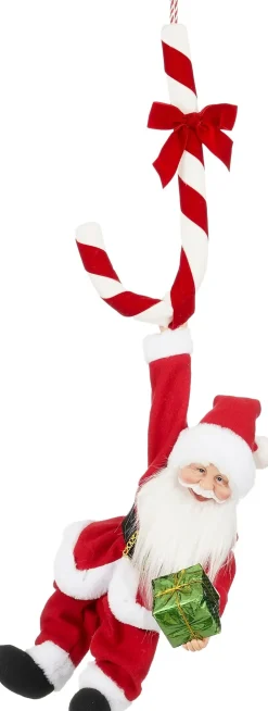 Mica Decorations kersthanger kerstman rood / wit 36 x 16 x 82 cm