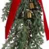 Mica Decorations kersthanger Swag bel rood 55 x 25 x 7 cm