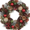 Mica Decorations kerstkrans Eton dennenappel D 34 H 9 cm
