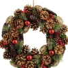 Mica Decorations kerstkrans Eton dennenappel D 45 H 9 cm