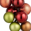 Mica Decorations kerst ornament bundel bruin / goud 16 x 16 x 46 cm