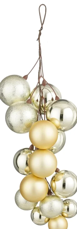 Mica Decorations kerst ornament bundel beige 16 x 16 x 46 cm