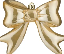Mica Decorations kerst ornament strik beige 20 x 6 x 20 cm