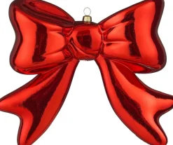 Mica Decorations kerst ornament strik rood 20 x 6 x 20 cm