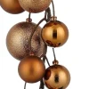 Mica Decorations kerstslinger ballen bruin 1,8 m