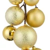 Mica Decorations kerstslinger ballen goud 1,8 m