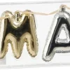 Mica Decorations kerstslinger xmas zilver / goud 7,5 x 2,5 x 10 cm
