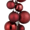 Mica Decorations kerstslinger ballen rood 1,8 m