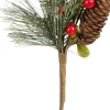 Mica Decorations kersttak bessen rood 28 cm