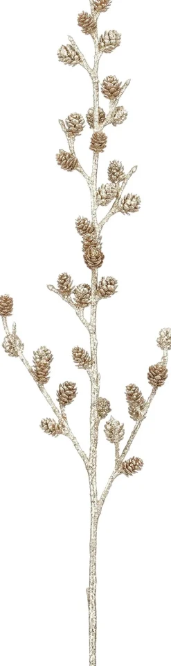 Mica Decorations kersttak dennenappel bruin 88 cm