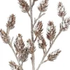 Mica Decorations kersttak dennenappel besneeuwd bruin 88 cm