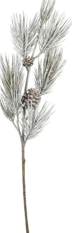 Mica Decorations kersttak dennenappel besneeuwd 96 cm