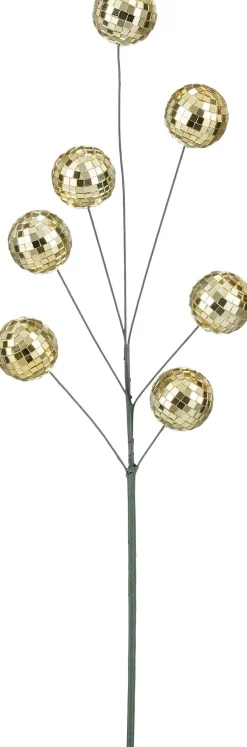 Mica Decorations kersttak Disco beige 60 cm