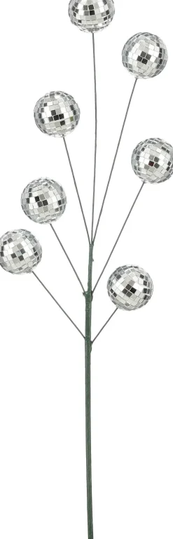 Mica Decorations kersttak Disco zilver 60 cm