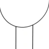 Mica Decorations kranshouder zwart 50 x 23 x 89,5