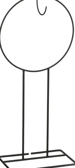 Mica Decorations kranshouder zwart 25 x 13 x 49