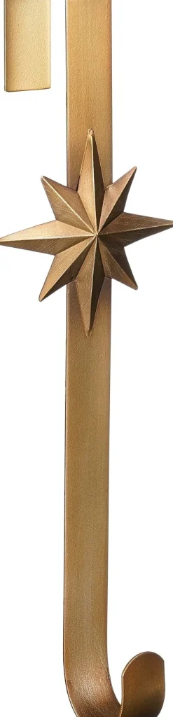 Mica Decorations kranshouder ster goud 12 x 10 x 38