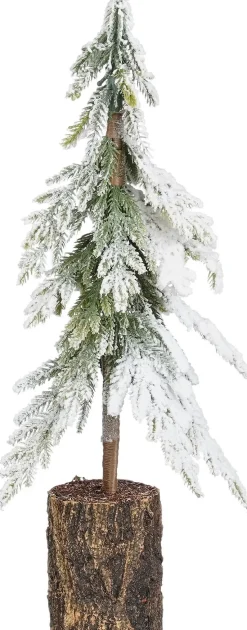 Mica Decorations mini kunstkerstboom besneeuwd op stam D 15 H 38 cm